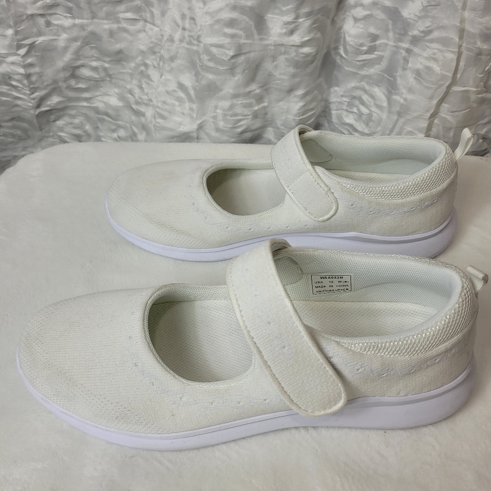 NIB Propét Women's Travel bound Mary Jane Flat Size 12 M (B) Off White - Picture 6 of 11